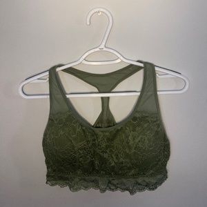 Green Y-Strap Bralette